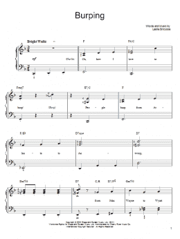 page one of Burping (Easy Piano)