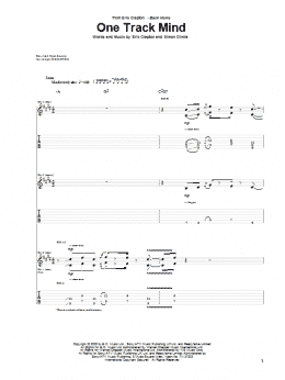 page one of One Track Mind (Guitar Tab)