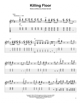 page one of Killing Floor (Guitar Tab (Single Guitar))