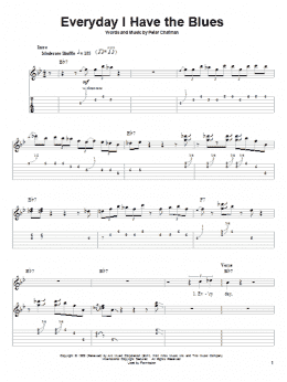 page one of Everyday I Have The Blues (Guitar Tab (Single Guitar))