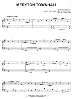 page one of Meryton Townhall (from Pride And Prejudice) (Piano Solo)