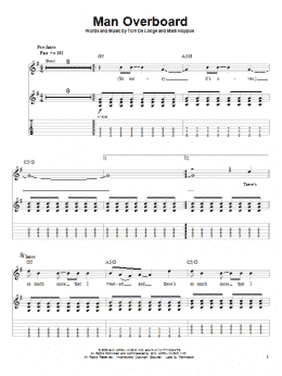 page one of Man Overboard (Guitar Tab (Single Guitar))
