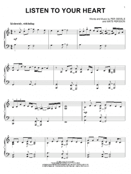 page one of Listen To Your Heart (Piano Solo)