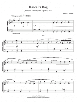 page one of Rascal's Rag (Educational Piano)