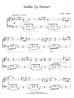 page one of Saddle Up, Partner! (Educational Piano)