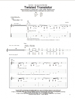 page one of Twisted Transistor (Guitar Tab)