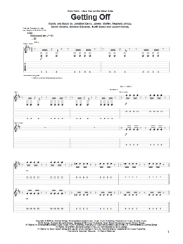 page one of Getting Off (Guitar Tab)