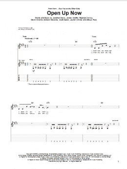 page one of Open Up Now (Guitar Tab)