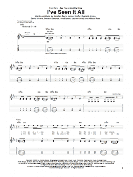 page one of I've Seen It All (Guitar Tab)