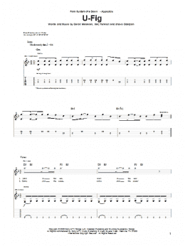 page one of U-Fig (Guitar Tab)
