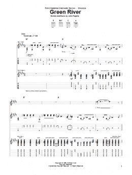 page one of Green River (Guitar Tab)