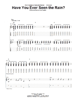page one of Have You Ever Seen The Rain? (Guitar Tab)