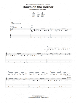 page one of Down On The Corner (Guitar Tab)