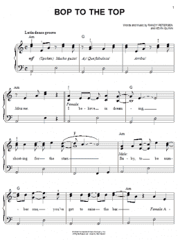 page one of Bop To The Top (from High School Musical) (Easy Piano)