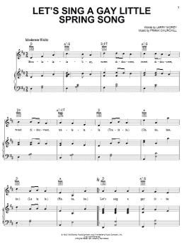 page one of Let's Sing A Gay Little Spring Song (Piano, Vocal & Guitar Chords (Right-Hand Melody))