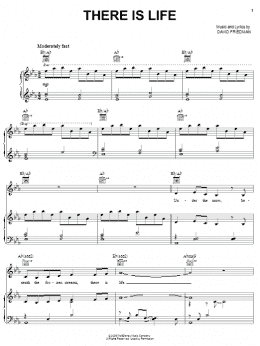 page one of There Is Life (Piano, Vocal & Guitar Chords (Right-Hand Melody))