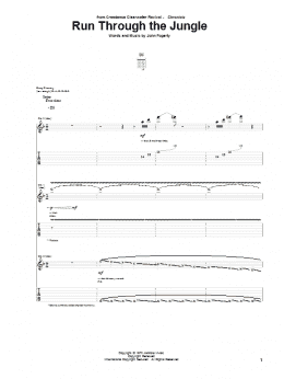 page one of Run Through The Jungle (Guitar Tab)