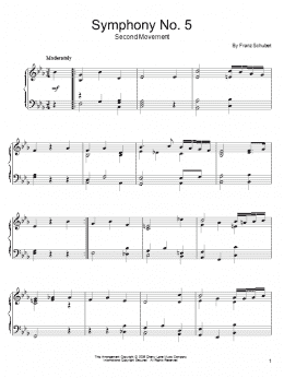 page one of Symphony No. 5 (Piano Solo)
