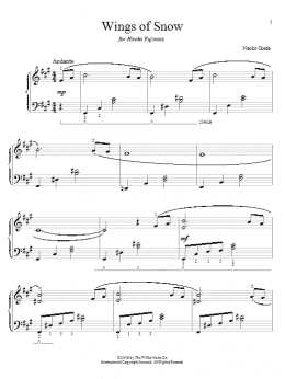 page one of Wings Of Snow (Educational Piano)