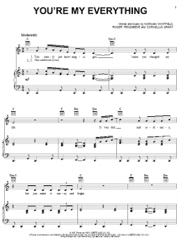 page one of You're My Everything (Piano, Vocal & Guitar Chords (Right-Hand Melody))