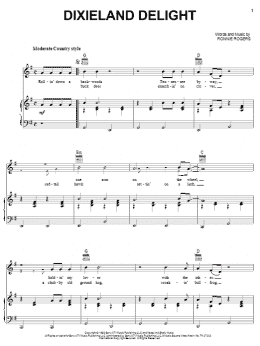 page one of Dixieland Delight (Piano, Vocal & Guitar Chords (Right-Hand Melody))