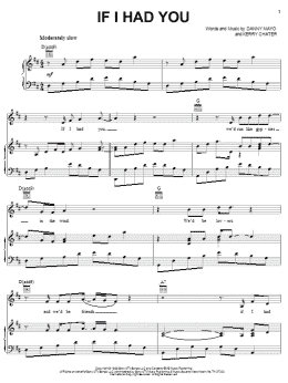 page one of If I Had You (Piano, Vocal & Guitar Chords (Right-Hand Melody))