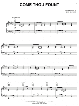 page one of Come Thou Fount (Piano, Vocal & Guitar Chords (Right-Hand Melody))