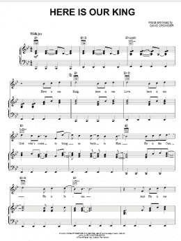 page one of Here Is Our King (Piano, Vocal & Guitar Chords (Right-Hand Melody))