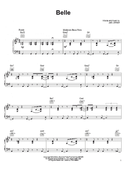 page one of Belle (Piano, Vocal & Guitar Chords (Right-Hand Melody))