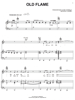 page one of Old Flame (Piano, Vocal & Guitar Chords (Right-Hand Melody))