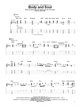 page one of Body And Soul (Guitar Tab)