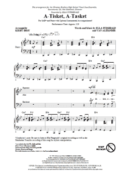 page one of A-Tisket, A-Tasket (SAB Choir)