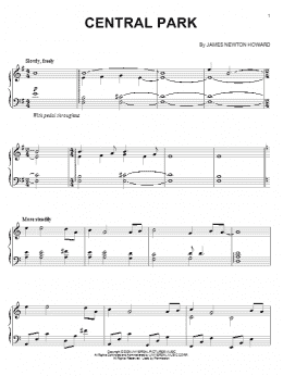 page one of Central Park (Piano Solo)