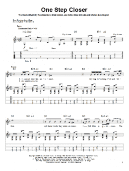 page one of One Step Closer (Guitar Tab (Single Guitar))