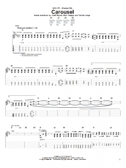 page one of Carousel (Guitar Tab)
