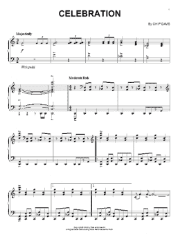 page one of Celebration (Piano Solo)