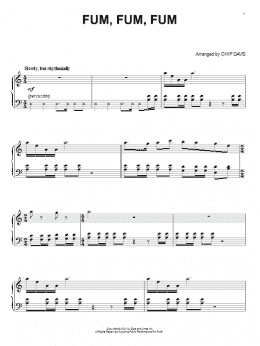 page one of Fum, Fum, Fum (Piano Solo)