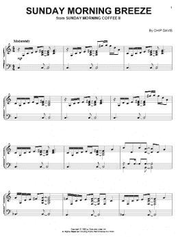 page one of Sunday Morning Breeze (Piano Solo)