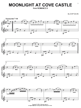 page one of Moonlight At Cove Castle (Piano Solo)