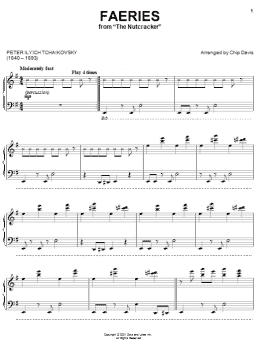 page one of Faeries (Dance Of The Sugar Plum Fairies) (Piano Solo)