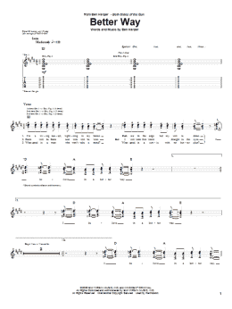 page one of Better Way (Guitar Tab)