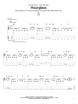 page one of Hourglass (Guitar Tab)