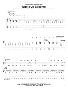 page one of What I've Become (Guitar Tab)