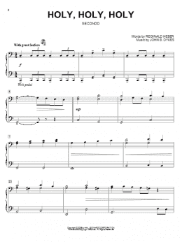 page one of Holy, Holy, Holy! Lord God Almighty (Piano Duet)