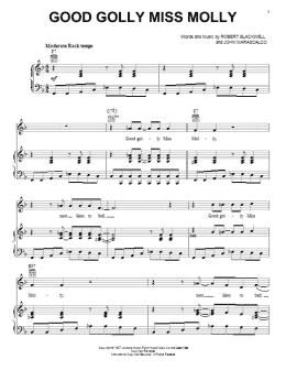 page one of Good Golly Miss Molly (Piano, Vocal & Guitar Chords (Right-Hand Melody))