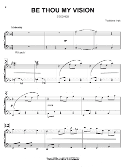 page one of Be Thou My Vision (Piano Duet)
