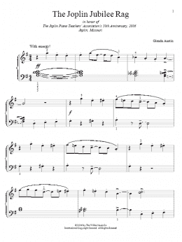 page one of The Joplin Jubilee Rag (Educational Piano)