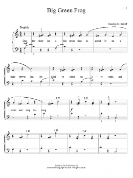 page one of Big Green Frog (Educational Piano)