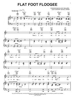 page one of Flat Foot Floogie (Piano, Vocal & Guitar Chords (Right-Hand Melody))