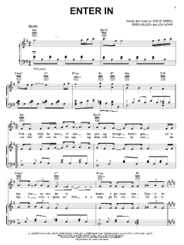 page one of Enter In (Piano, Vocal & Guitar Chords (Right-Hand Melody))